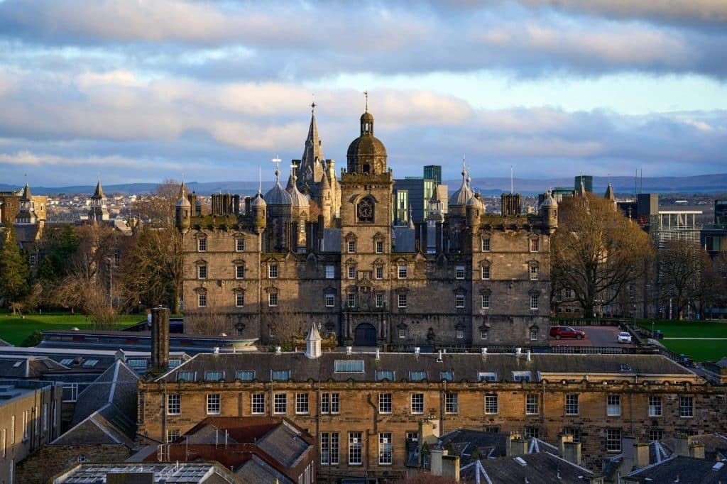 view of Edinburgh, an inspiring venue for a global management conference.